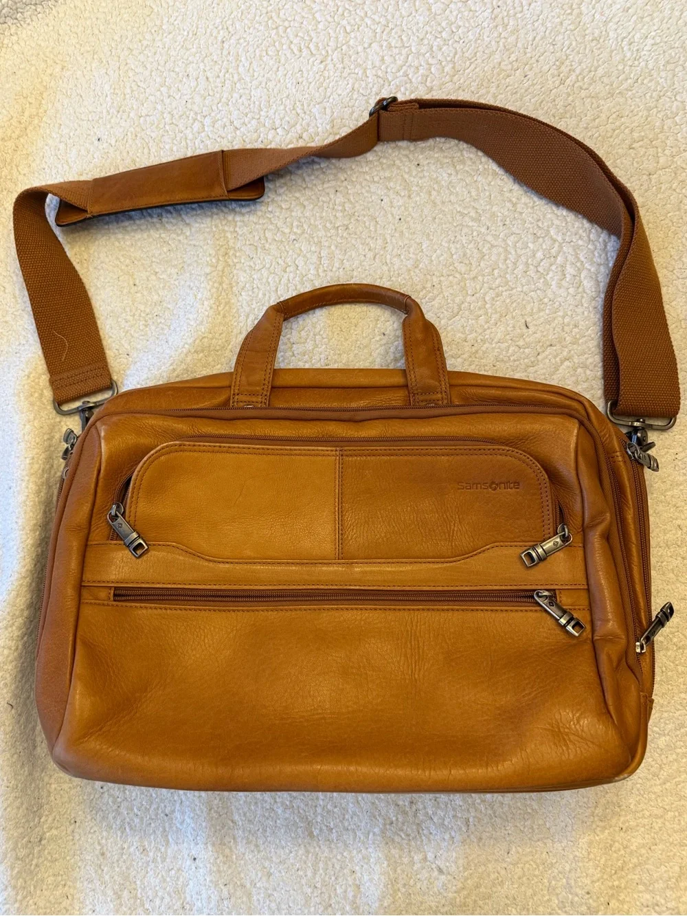 Samsonite Durham Colombian Leather 2 Pocket Bruefcase